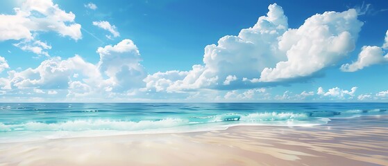 Fototapeta premium Thunderous Summer Skies: An Anime-Inspired Illustration