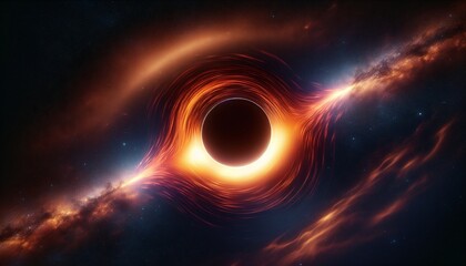 black hole in space