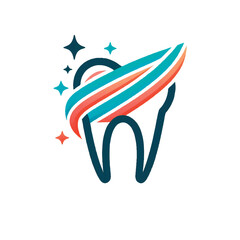 Obraz premium Tooth vector illustration, tooth logo, icon isolated 