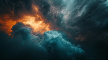 Thunderclouds, gray clouds. Grey clowd