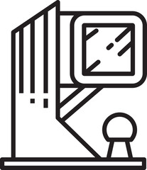 Modern House Line Icon