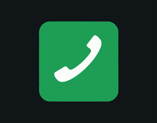 Phone Call Receiver Icon In A Circle Vector stock illustration