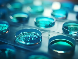 Experimental research on biotechnology and DNA, Smart Farming and Agriculture Innovation Concept, scientific research in the field of biology