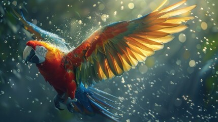 sea parrot ai generated