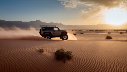 Fototapeta premium truck in the desert