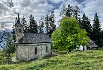 Kapelle am Nußlberg bei Kiefersfelden, Inntal, Bayern, Alpen, Deutschland