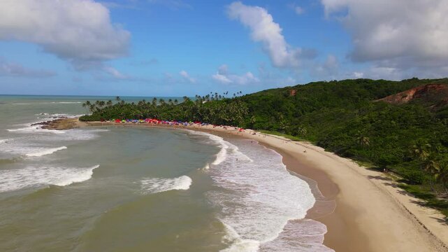 Beach Praia de Coqueirinho in Paraiba state, Brazil