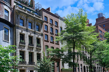 Residential street in midtown Manhattan, Murray Hill district