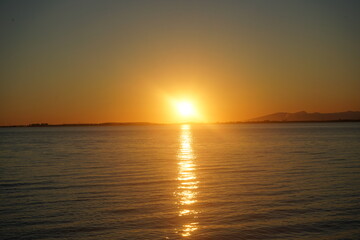 Obraz premium sunset over the sea