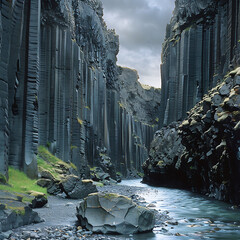 river in the mountains