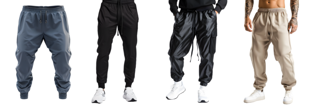  Jogger pants for men - isolated on a white background, png