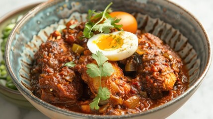 Delicious Chicken Curry With Egg