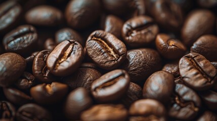 Fototapeta premium Close Up of Roasted Coffee Beans