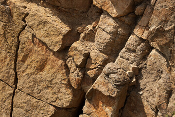 The brown rock background texture