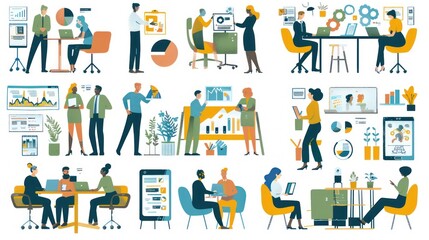 Business People Working Together on a Project