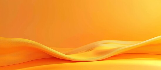 Abstract Orange and Yellow Wave Background