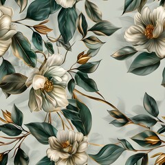 Seamless gorgeous leaves