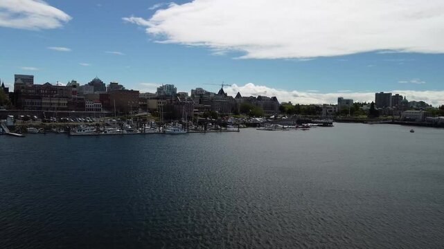 Victoria BC city inner harbour 