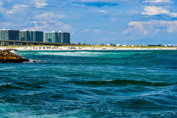 Turquoise Water, Summer in Orange Beach, Alabama, Fishing out of Perdido Pass, passing Bird Island and Robinson Island with Recreational Boaters enjoying the Islands and Sandbars
