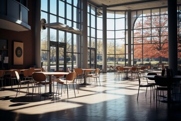 Interior of a university