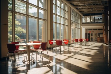 Interior of a university