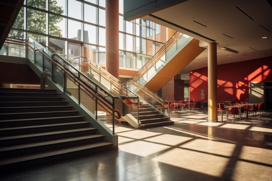 Interior of a university