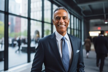 Portrait of a senior businessman in office