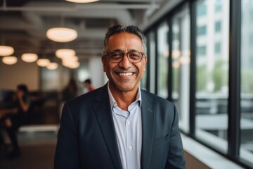 Fototapeta premium Portrait of a senior businessman in office