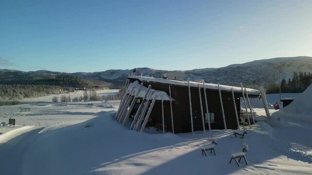 Alta Sami Siida in &Oslash;vre-Alta, Finnmark, Norway. Sapmi, samisk, native building