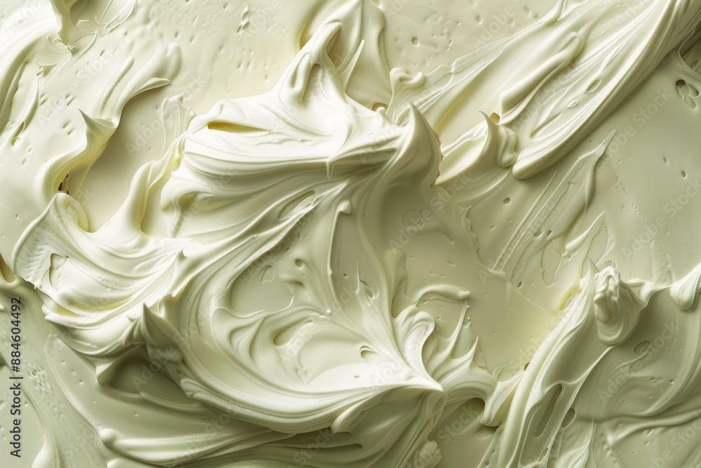 Aufkleber high resolution close up of creamy white texture background with abstract wave design and elegant si