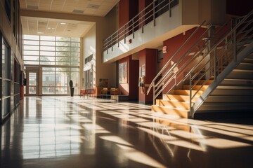 Interior of a university