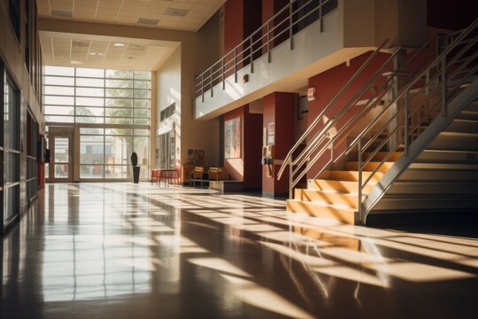 Interior of a university