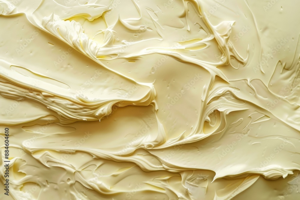 Poster luxurious creamy beige texture background with smooth surface and closeup waves. soft cream color. a