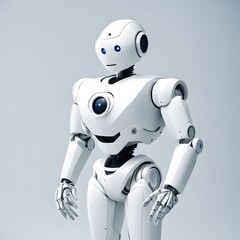 Men robot representative of modern technology artificial intelligence