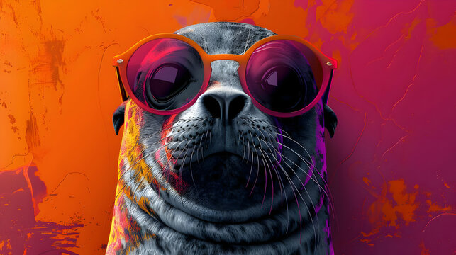 Cool Seal in Sunglasses