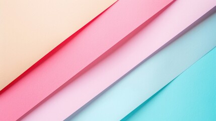 Fototapeta premium Pastel colored paper used as a stylish background with shadow texture