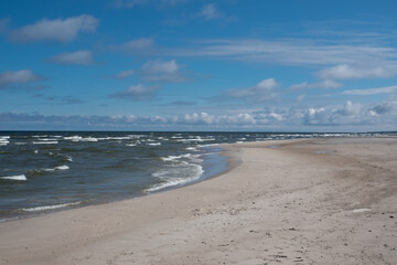 Baltic Sea coast. Leba, Poland