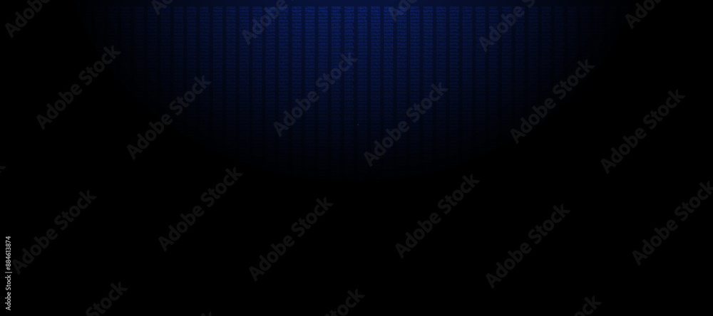 Poster dark blue gradient background with light source at top