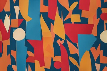 Naklejka premium Trendy abstract design for fabric
