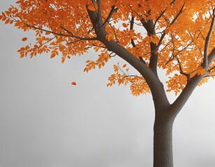 Fall Foliage: A Digital Illustration of a Colorful Landscape