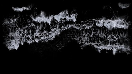 seafoam texture 4k isolated on black with alpha, seamless loop of a sea white foam for compositing of rolling waves - Powered by Adobe