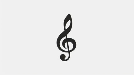Obraz premium A simple icon of a musical note. It's a vector illustration, making it easy to resize without losing quality.