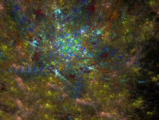 Imaginatory fractal abstract background Image