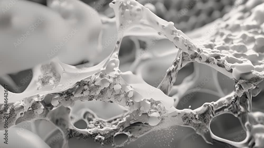 Poster an electron micrograph of the phospholipid bilayer emphasizing the thinness of the membrane and its 