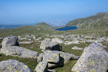 Panorama of Rila Mountain near Kalin peak, Bulgaria