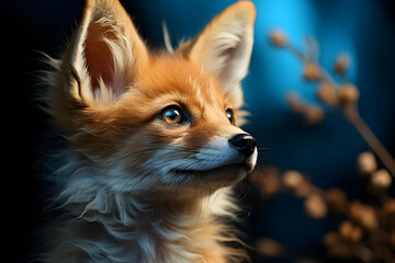 Fototapeta premium Cute Fox Pup Portrait