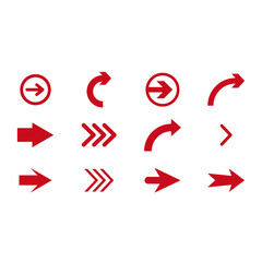 Arrow icons logo flat vector design