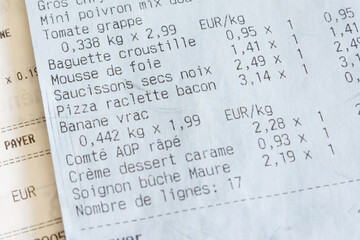 Tickets de caisse.
Fin de l'impression systématique des tickets de caisse depuis le 1er août 2023...