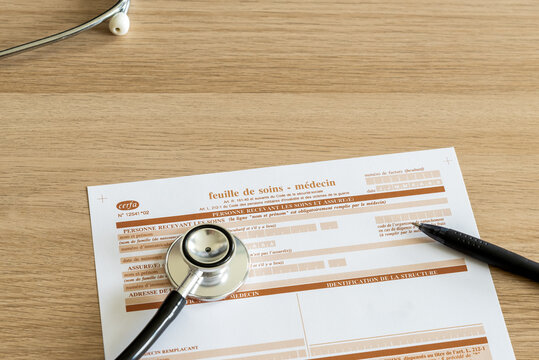 Feuille de soins m&eacute;decin