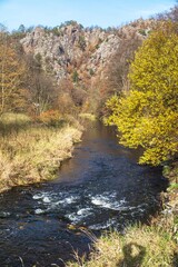 ketkovak or Levnov and oslava river in autumn